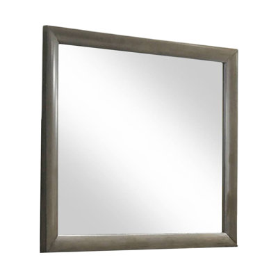 39.9"W Transitional Mirror, Gray