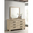 Commode de chambre à coucher 6 tiroirs Oakglen