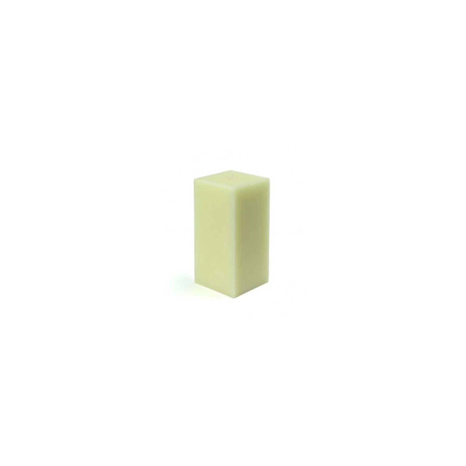 Square Pillar Candle, Ivory, 6" H x 3" W x 3" D, Set of 12