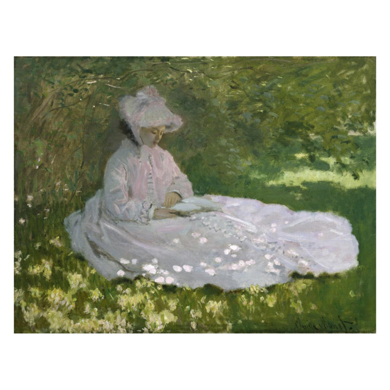 «Springtime» par Claude Monet - Estampe numérique, H 22 po x l 28 po