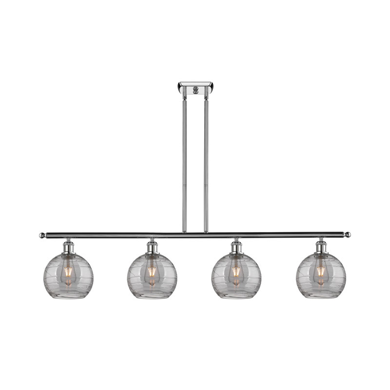 Luminaire suspendu 4 lumières Ellington, Chrome poli