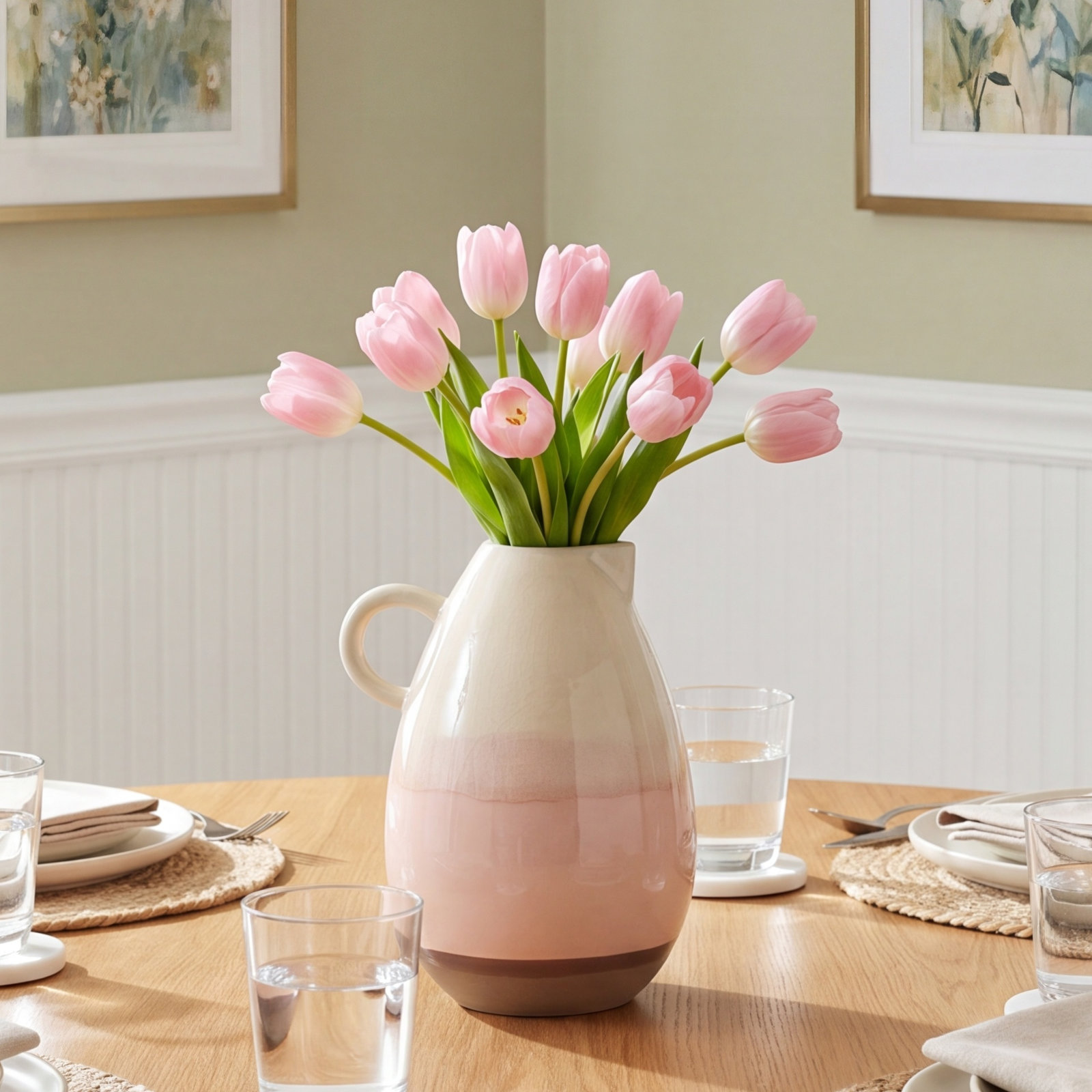 Thurston 10.75'' Handmade Ceramic Table Vase