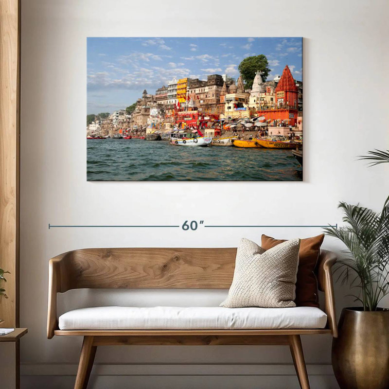 Ghats Of Varanasi, 30" H x 45" W