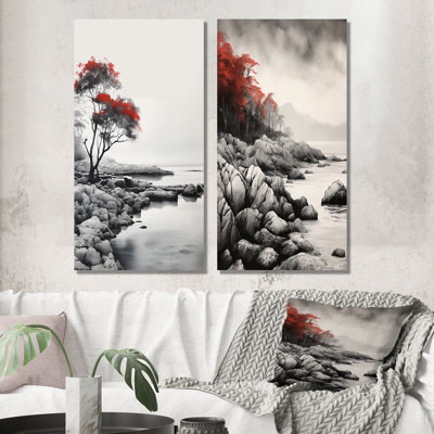 2 Pieces on Canvas - Coastal Whispers