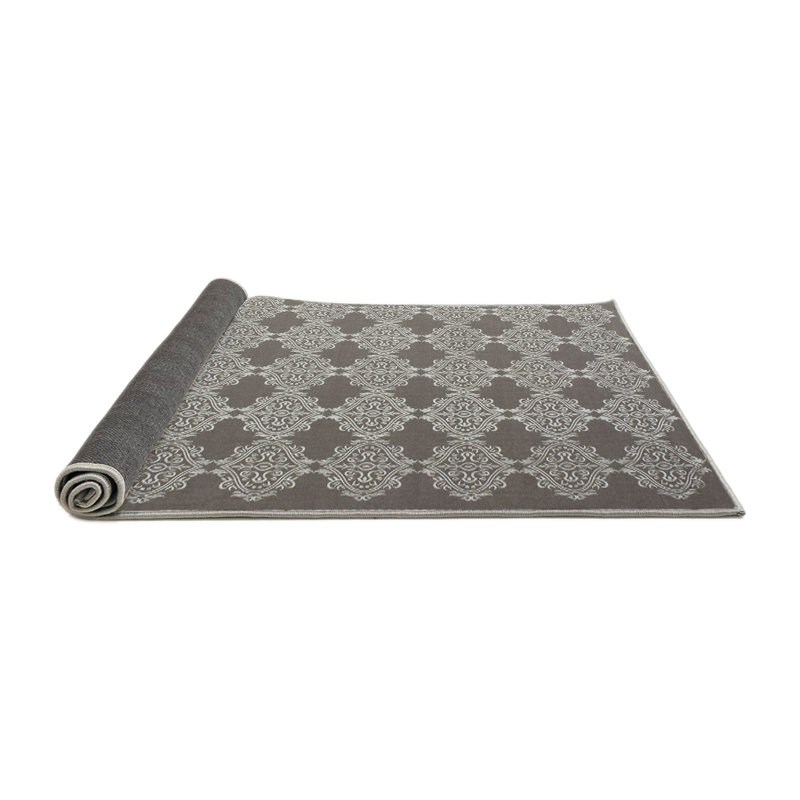 Tapis gris zone contemporaine, Rond 5 pi