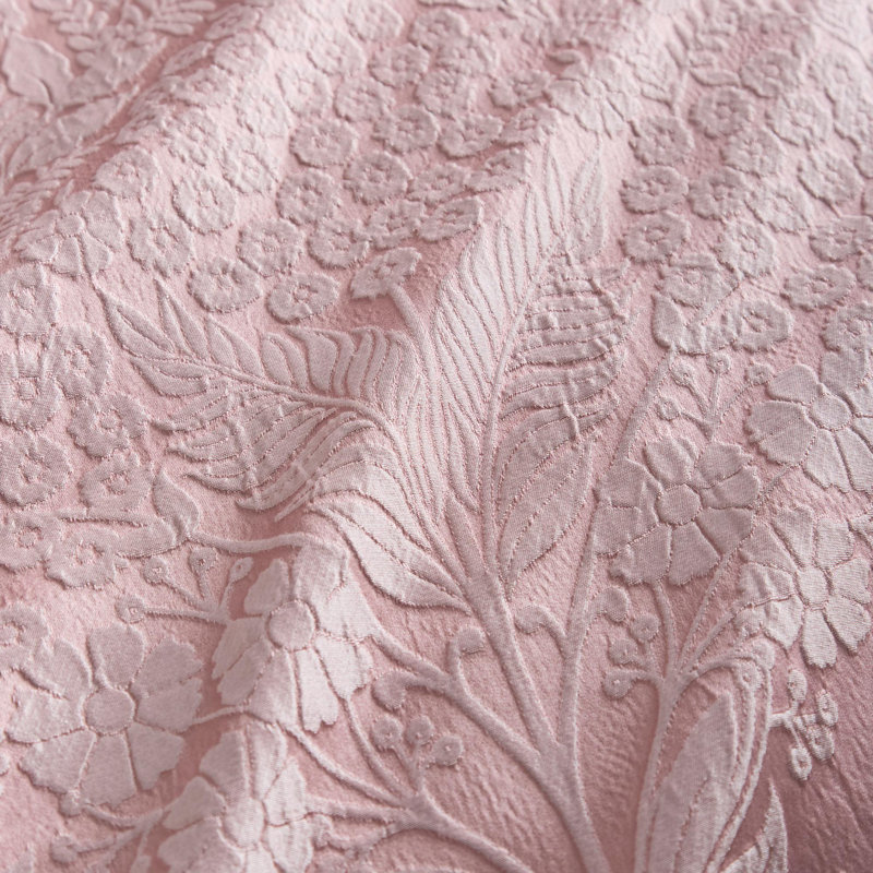 Polyester Floral Duvet Cover Set with Pillowcases Included, Double Duvet Cover + 2 Standard Pillowcases, Blush