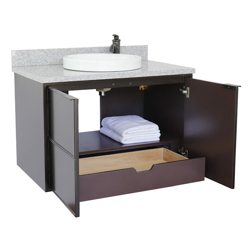 Ensemble de meuble-lavabo de salle de bain simple 37 po Ellison