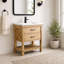 Meuble-lavabo simple autoportant 30 po avec plateau en céramique Barron-963735787