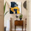 «Navy & Gold II», reproduction sur toile tendue-2093067497