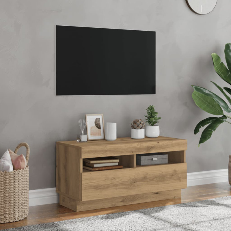Maxence Unfinished TV Stand, 100cm, Artisan Oak