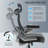 Big and Tall Office Chair with Mesh Back and Leather Seat,Adjustable Armrests-495781961