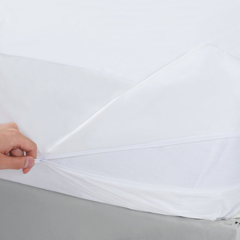 Leer Waterproof Zipper Mattress Protector Mattress Protector Case Pack, King, 15"