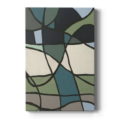 Multicolor Stained Glass I -Canvas Print Only - NOT FRAMED