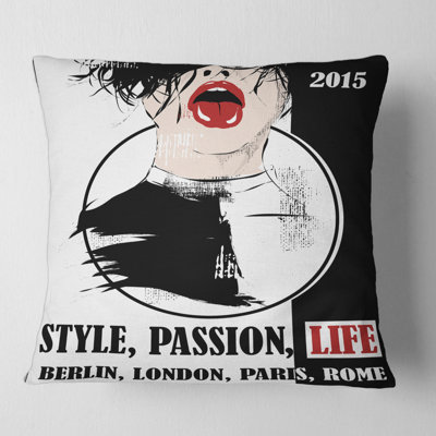 Housse de coussin carré et insert Style Passion Life