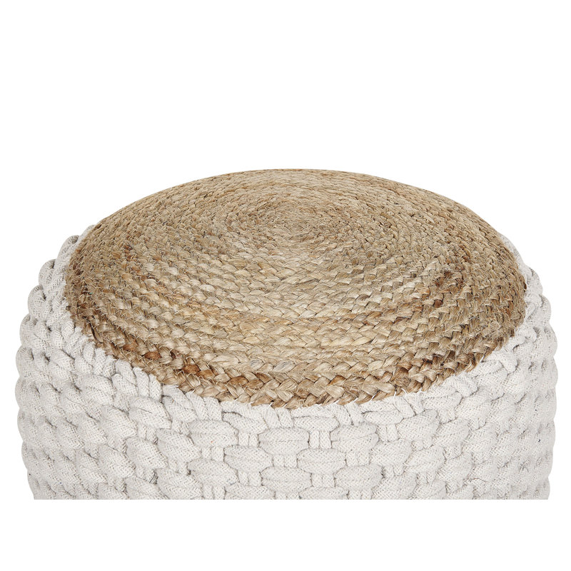 Anderton 50cm Wide Round Pouf Ottoman