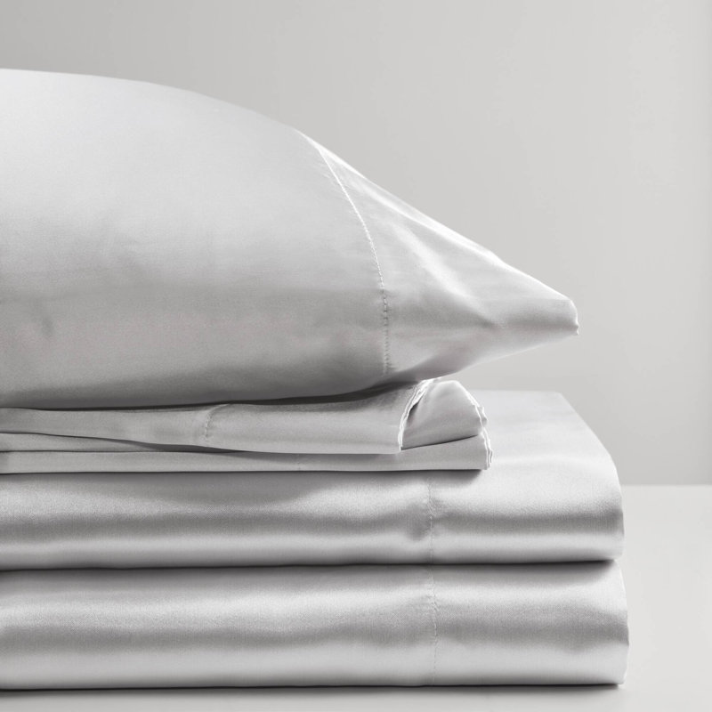 Luxurious Wrinkle-free Satin Sheets Polyester Modern Bedroom Essentials