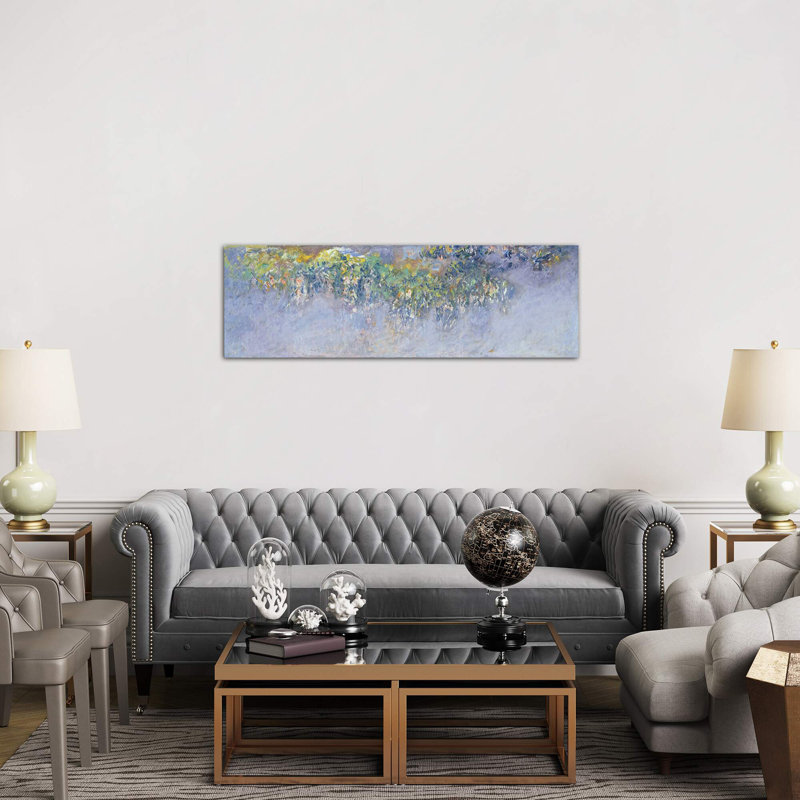 Wisteria, 1919-20 by Claude Monet - Panoramic Painting on Canvas, 121.92 cm H x 40.64 cm W x 1.91 cm D, No Frame