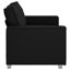 Canapé noir en similicuir vidaXL 62,99 po-8320024