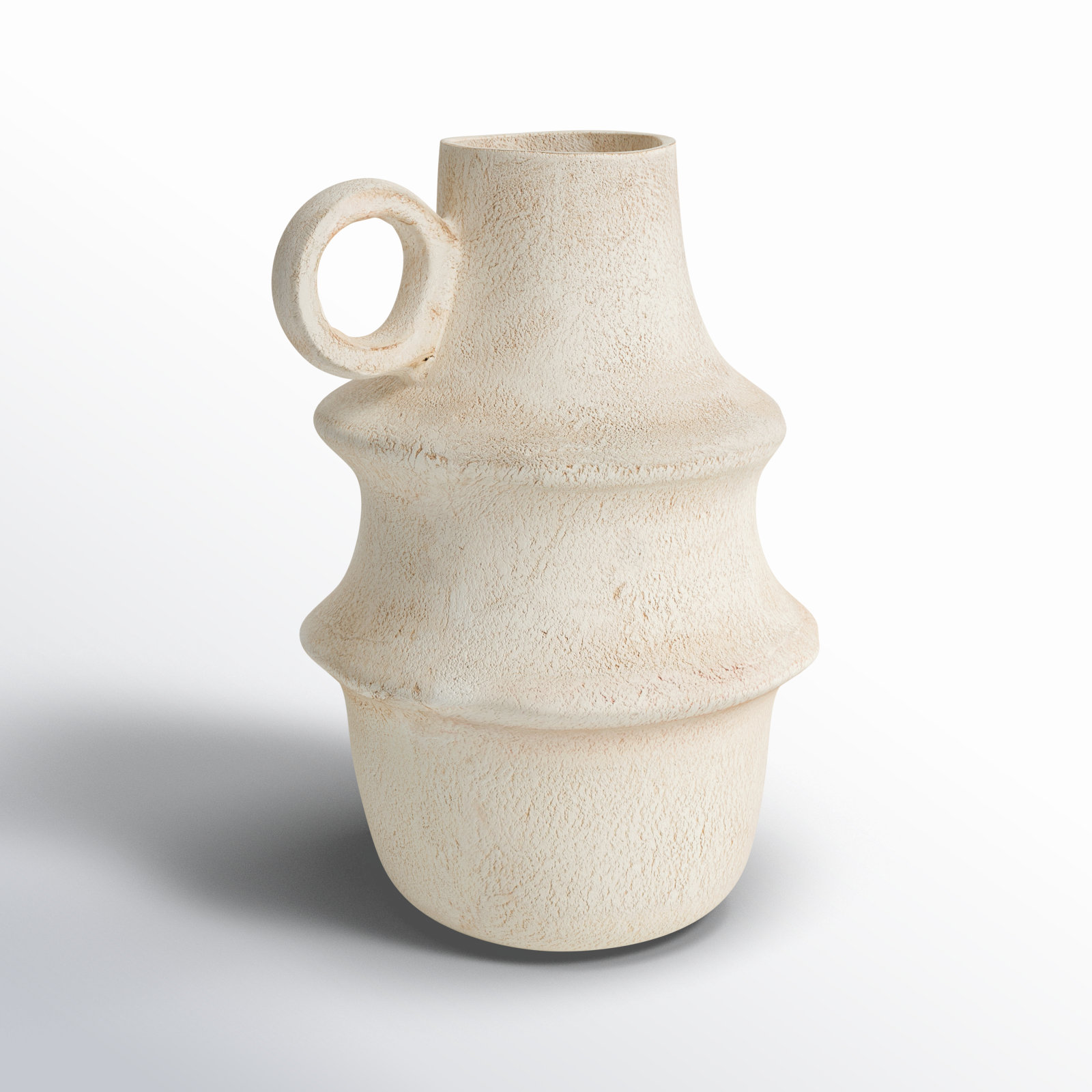 Paper Mache Table Vase, 15.25" H x 9.85" W x 9.9" D