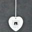 Lets Get Cosy Heart Shaped Ceramic Ornament