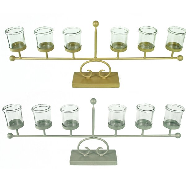 Charlton Home® 11.5'' H Tabletop Candelabra | Wayfair