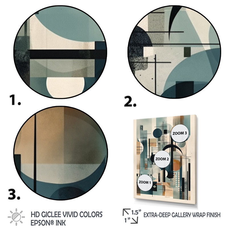 Bleu, orange, minimalisme, profondeurs tranquilles - minimalisme, art mural, salon, H 20 po x l 12 po x P 1 po