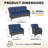 Outdoor Wicker Patio Conversation Set, 4-Piece All-Weather PE Rattan Furniture With 3-Seater Sofa, Armchairs & Soft Cushions, Perfect For Backyard, Porch, Deck & Poolside-830028275