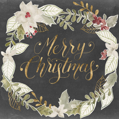 Gilded Christmas I - Wrapped Canvas Print