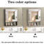 Armoire de rangement avec miroir pour salle de bain, armoire de salle de bain murale avec tablettes réglables