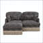Canapé modulaire en chenille à imprimé léopard-125743059-125743057