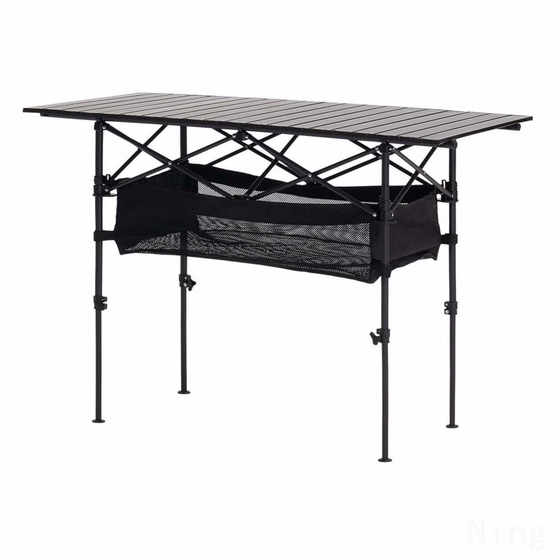 Table de camping pliante en aluminium