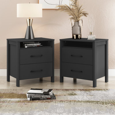 Allysyn 22.7" 2 Drawer Nightstand