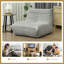 Bean Bag Chair ,  Bean Bag Sofa with High Density Foam for bedroom, Light Grey-439630384