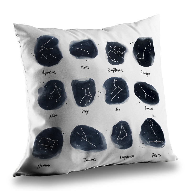Constellations Zodiac Signs Throw Pillow | Spiritual Home Decor