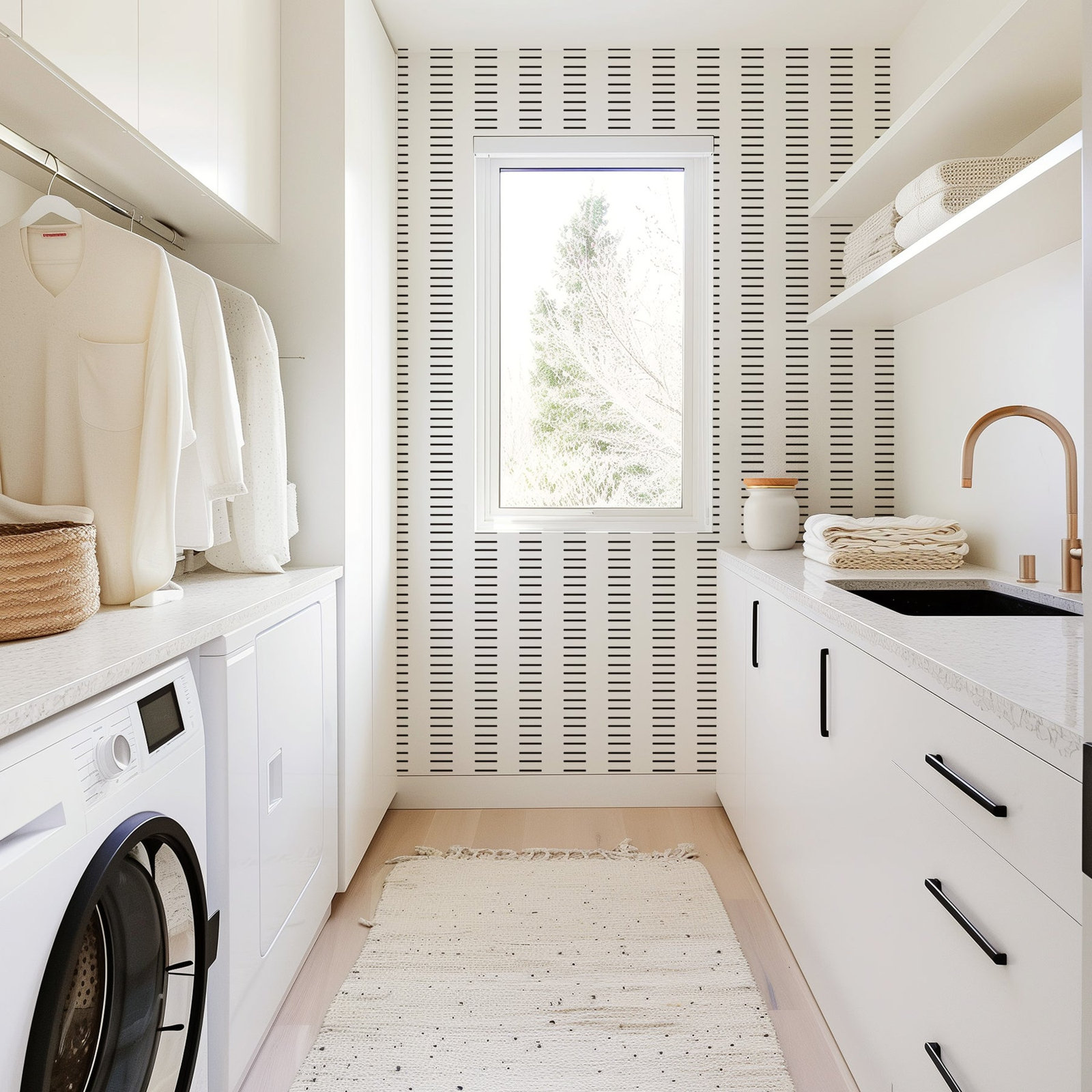 Mrs Paranjape Papers Mrs Paranjape Self-Adhesive Wallpaper, Jet Black, Non-pasted, Faux Grasscloth
