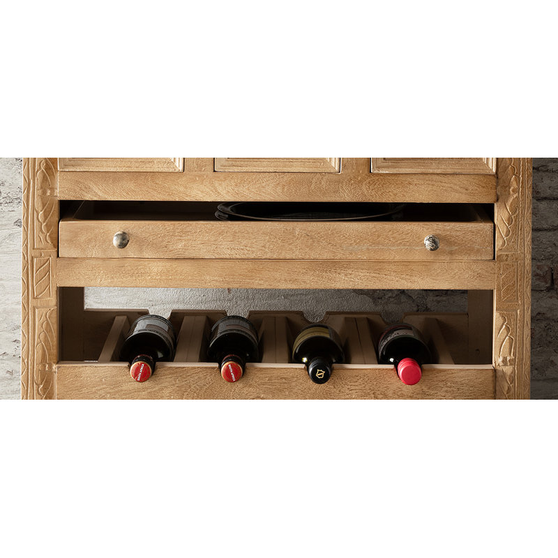 Leni Solid Wood Bar Cart