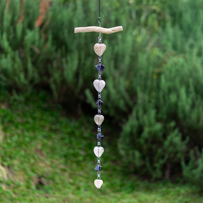 Petrified Wood Garland - Heart