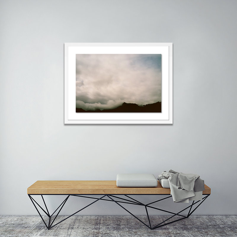 Clouds 5 Print by Riley Ryan, 18" H x 24" W x 1.5" D, White