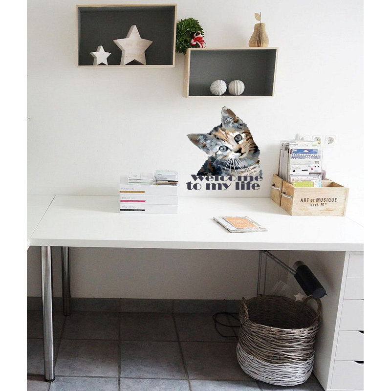 Wall Decal, 10" H x 12" W x 0.5" D