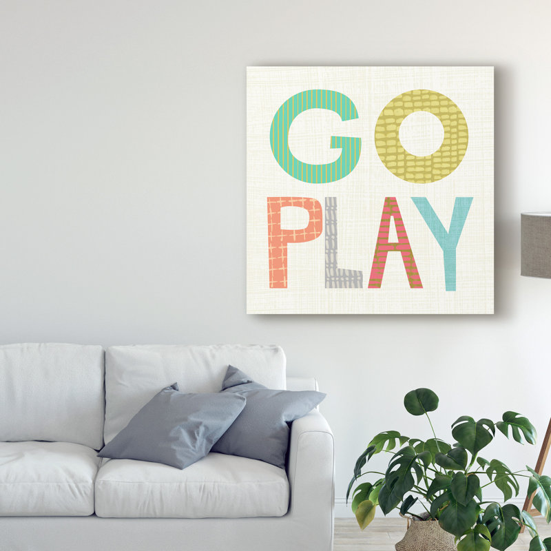 «Kid Play III» par Chariklia Zarris, reproduction sur toile, H 14 po x l 14 po x P 2 po