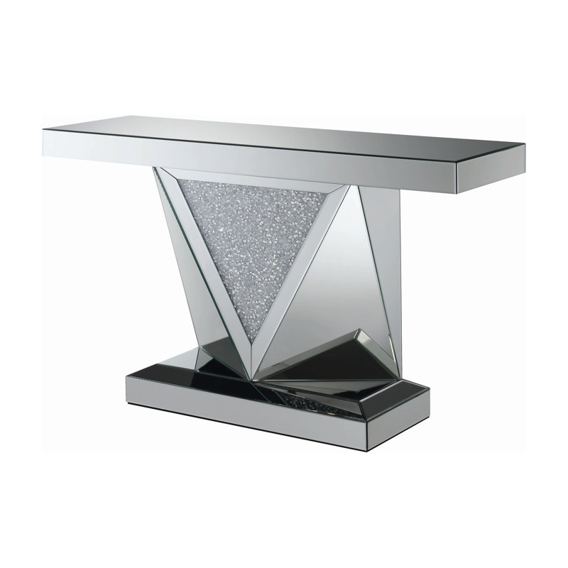 47.25'' Glass Top Console Table