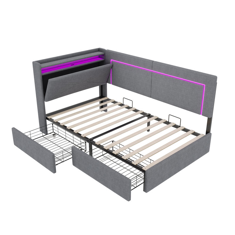 Single (3') Bed Frame, Grey
