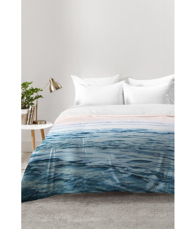Ensemble d'édredon en microfibre Leah Flores, Édredon pour lit simple TG + 1 taie décorative