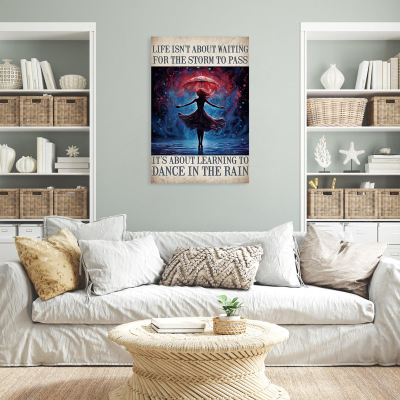 Luvonne Learning To Dance In The Rain, H 36 po x l 24 po x P 1,25 po