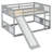 Full Over Full Bunk Bed with Ladder and Play Slide