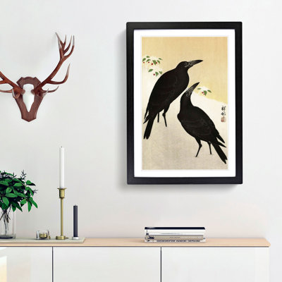 Crows in the Snow by Ohara Koson - Picture Frame Painting Print