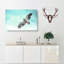 Eagle Bird In The Clouds Painting - Wrapped Canvas-56661396