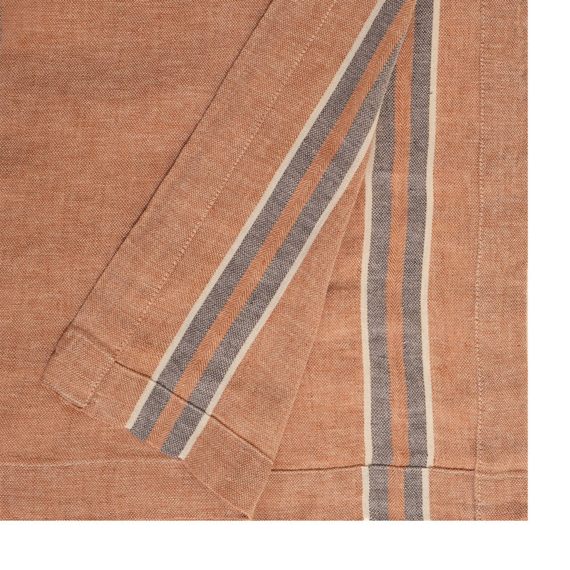 Tirrelle Striped Bedspread with Pillowcases Included, Brown, W260 x L240cm