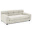 Mobilier beige pour animaux de compagnie pour grands chiens - Rectangulaire moderne avec accoudoirs, lit confort et dossier-2113936713