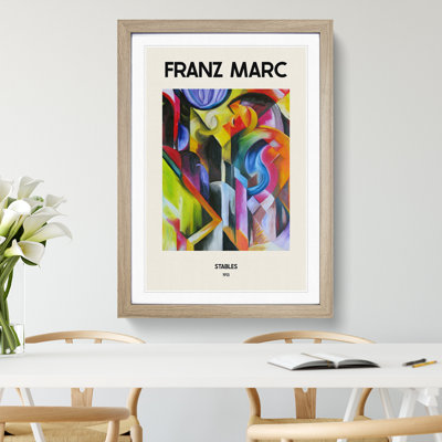 Stables by Franz Marc - Single Picture Frame Print